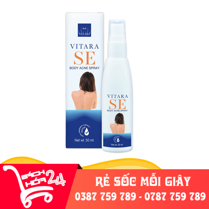 Xịt mụn lưng và ngực Vitara SE Body Acne Spray Thái Lan 50ml