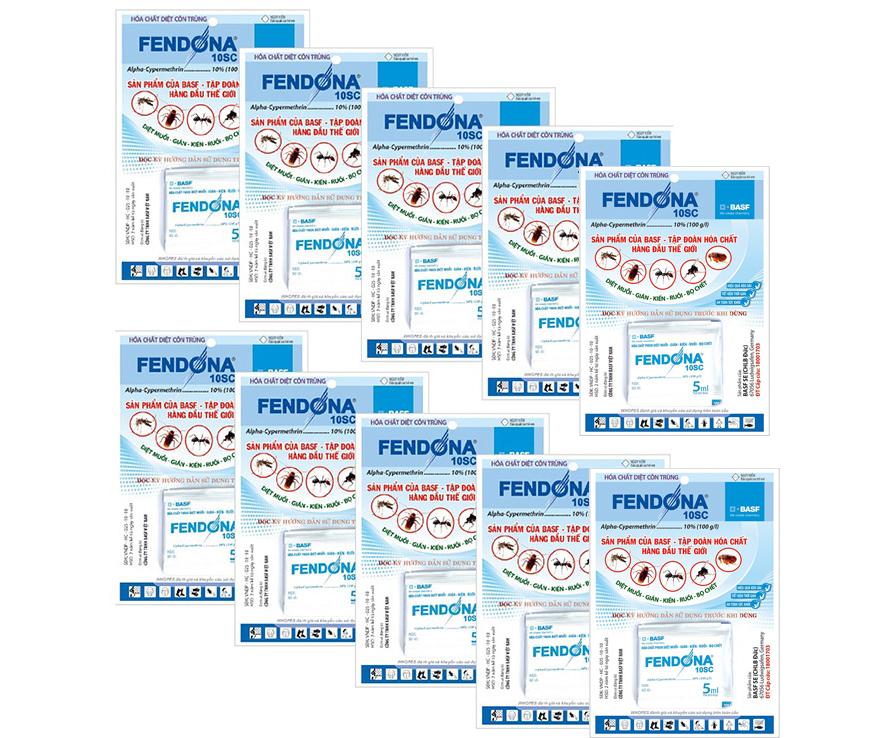 (tặng bình xịt 500ml) Combo 10 Thuốc diệt kiến gián Fendona 10 SC (5ml)