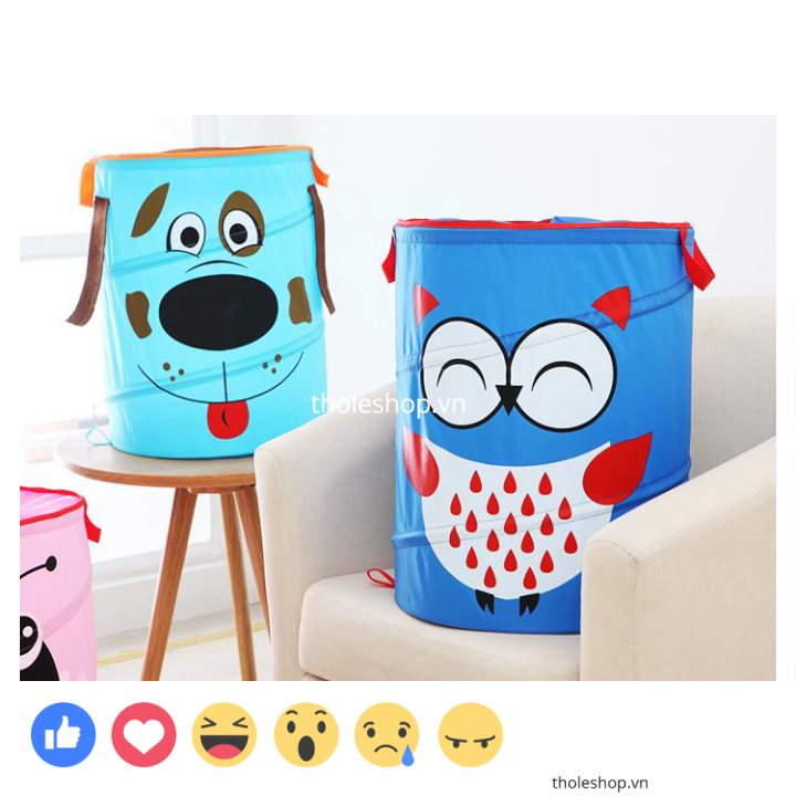 Túi đựng đồ chơi hình thú cho bé siêu dễ thương - Giỏ đựng đồ chơi - Giỏ đựng quần áo - Giỏ đựng đồ dùng hifnht hú
