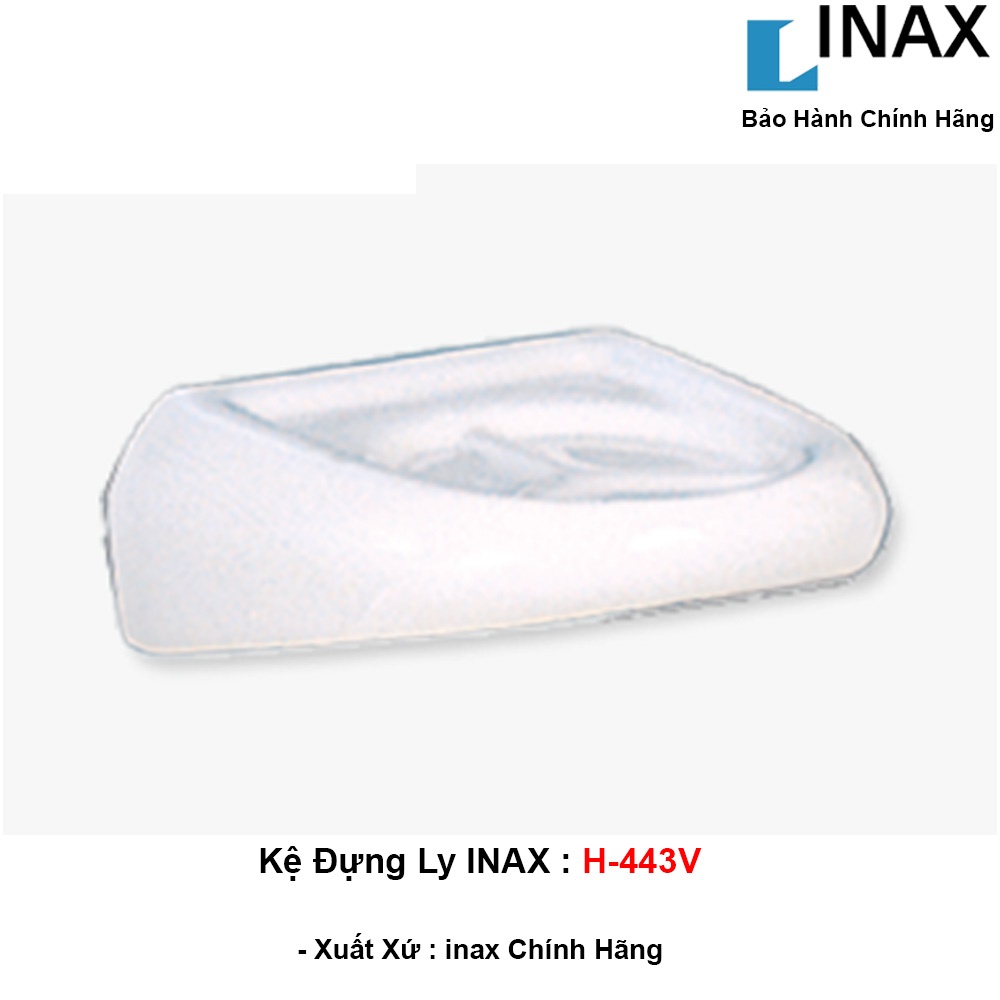 Kệ đựng ly bằng sứ inax h-443v