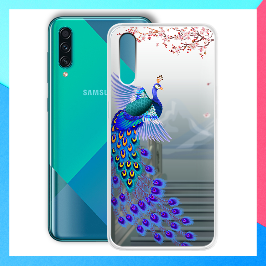 [HCM]Ốp lưng hàng loại tốt in hình khổng tước cho Samsung Galaxy A50S - 01232 8207 KT05 - Silicone Dẻo