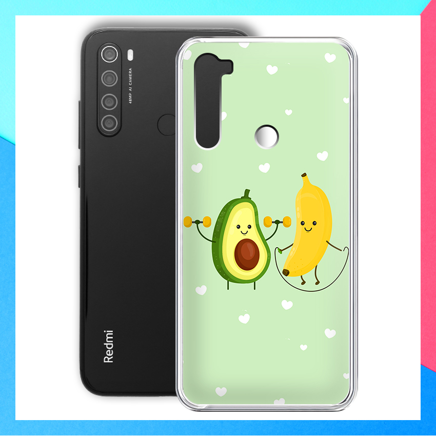 [HCM]Ốp in họa tiết quả bơ chibi cho  Xiaomi Redmi Note 8 - 01247 8062 AVO01 - Silicone Dẻo