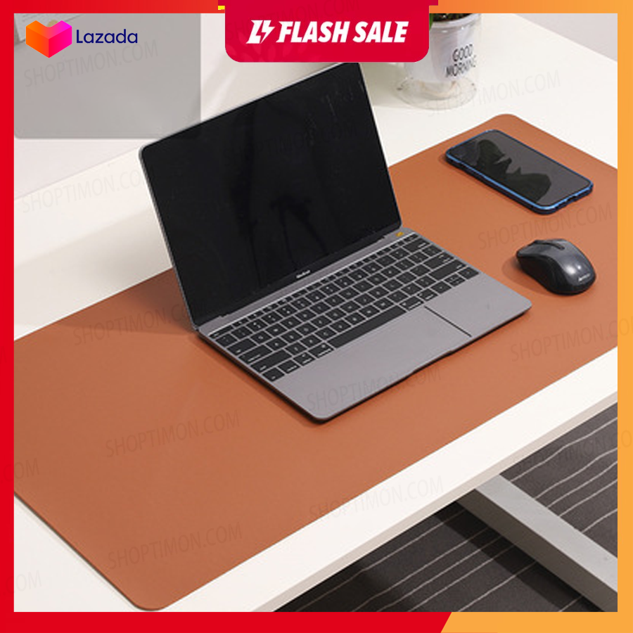 Thảm Da Trải Bàn Làm Việc Deskpad (40x80) - 2.0mm | Màu Nâu Tây ( Da Sần )