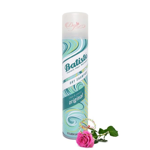 DẦU GỘI KHÔ DRY SHAMPOO BATISTE CLEAN AND CLASSIC ORIGINAL 200ML