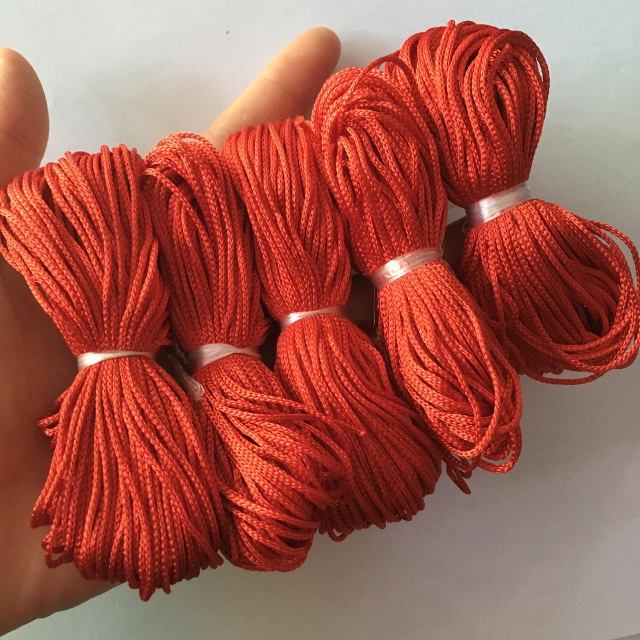 2 bó dây dù 1mm mềm ĐỎ loại thường (40m) hoặc loai tốt (20m)