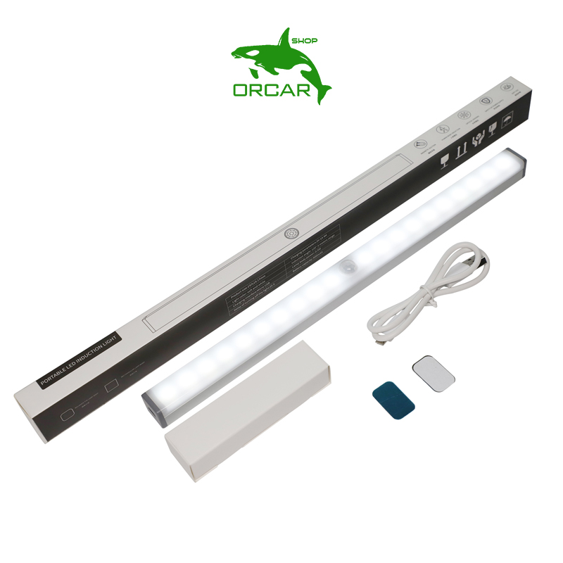 Đèn led cảm ứng hồng ngoại, tự động phát sáng khi phát hiện con người, chất liệu khung nhôm cao cấp, sử dụng pin sạc tiết kiệm năng lượng, không dây lắp đặt linh hoạt