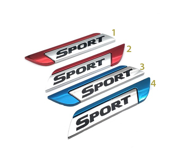 Tem chữ lo go sport dán trang trí xe-model 2