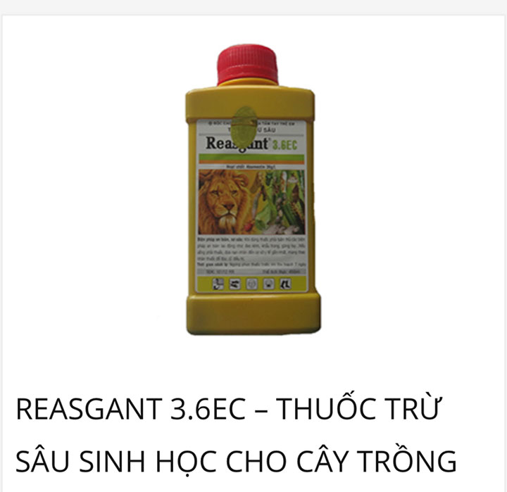 REASGENT THUỐC TRỪ SÂU SINH HỌC 36EC 450ml - REASGENT