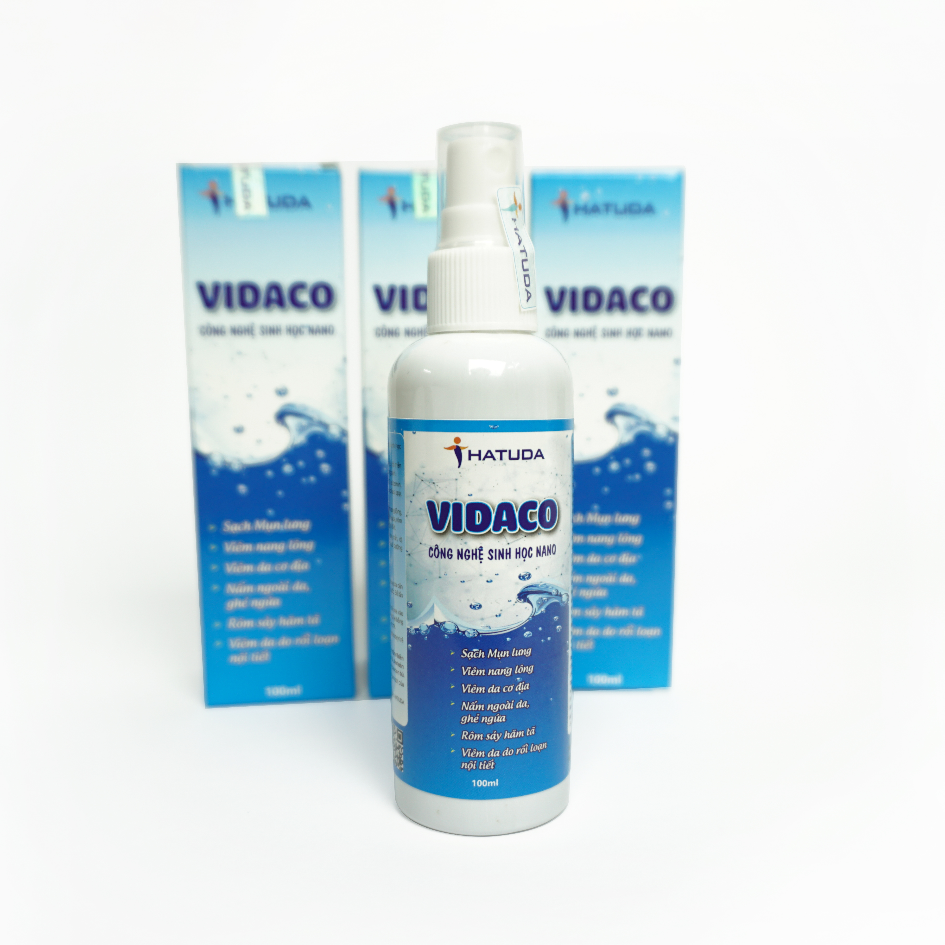 Dung Dịch Xịt VIDACO Dùng Cho Người Bị Viêm Da Cơ Địa, Nấm Ngoài Da, Ghẻ, Ngứa, Sạch Mụn Lưng