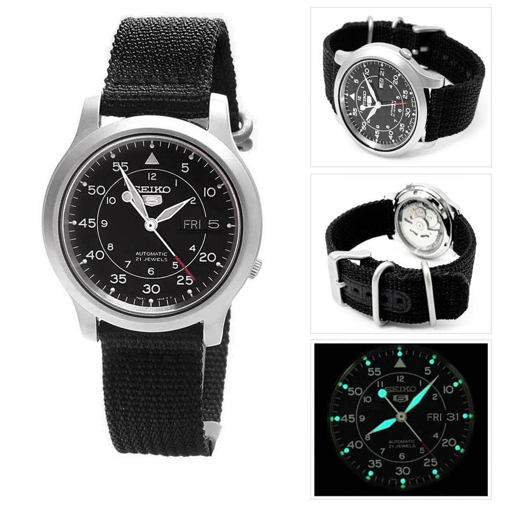 Đồng hồ nam dây dù seiko 5 snk809k2