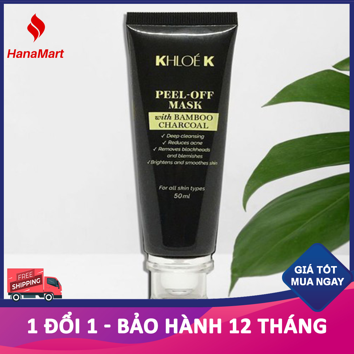 Gel Lột Mụn Làm Mặt Nạ (Mask) Lột Mụn Than Hoạt Tính Khloe K Hanmart