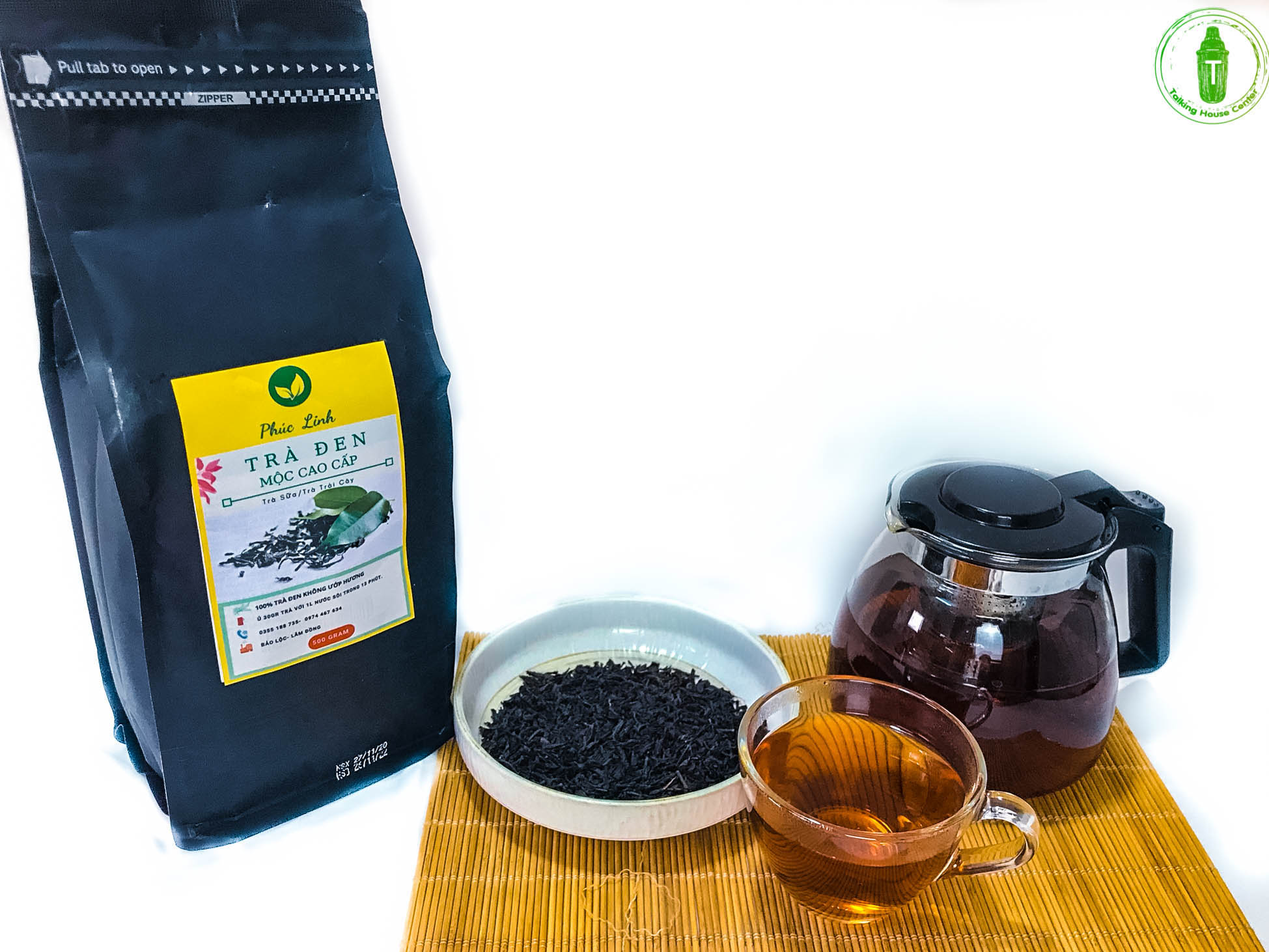 [HCM]Trà đen mộc Phúc Linh gói 500gr