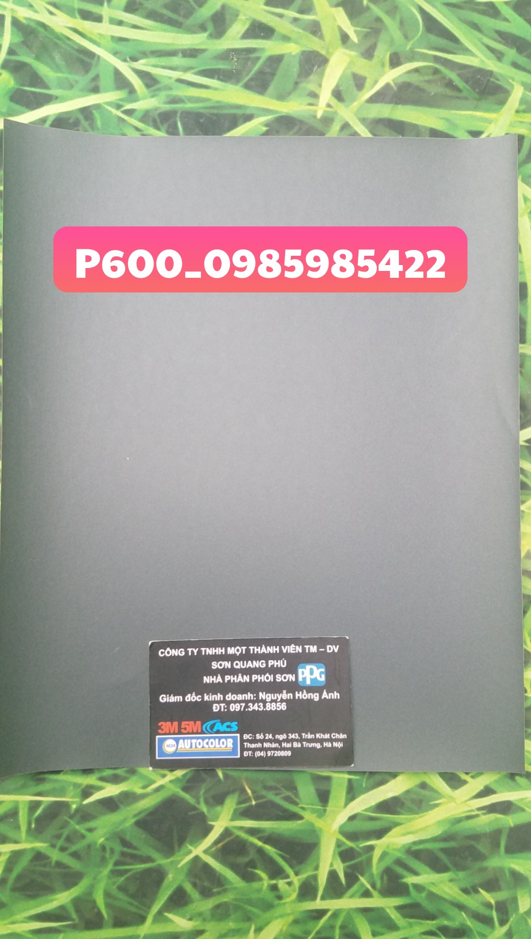 5 tờ Giấy Nhám Kovax Nhật P600 Kích thước 23x28mm ( Sơn oto xe máy ), nhám nước nhật đen SONQUANGPHU422