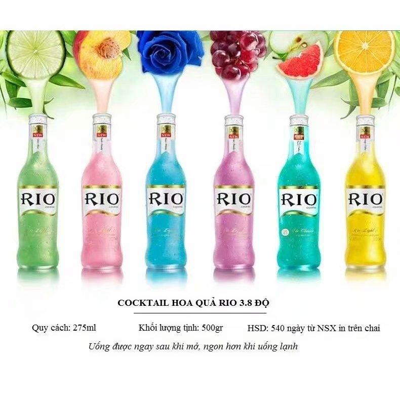 Combo 5 chai cocktail rio 5 hương vị cực ngon