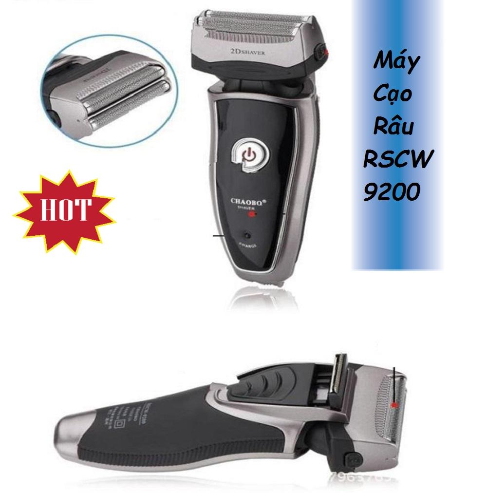 Giá Rẻ Như Máy Cạo Râu, May Cao Rau Dien, Máy Cạo Râu Chao bo RSCW-9200, Công Nghệ Lưỡi Kép Với Màng Lưỡi Bảo Vệ Da Tránh Trầy Xước, Thiết Kế Đường Cong Cầm Vừa Tay - Chất Lượng, Giá Rẻ, Bảo Hành Lâu Dài.