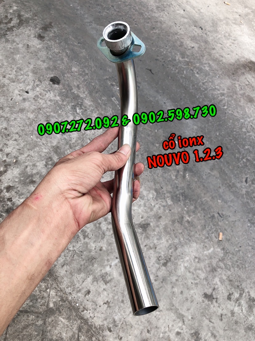[HCM]cổ pô inox nouvo 1 2 3 gắn pô zin