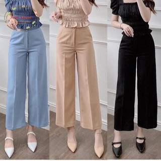 [Hàng mới về] Quần xuông, quần ống rộng, quần culottes nhiều màu phối cúc bọc tôn dáng siêu xinh dễ thương mẫu mới