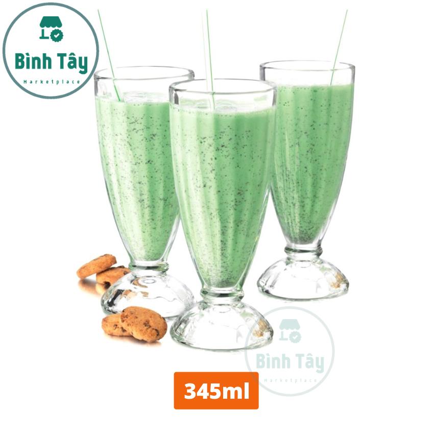 [HCM]3 Ly uống sinh tố - Ly thuỷ tinh sọc uống sinh tố - Ly xay sinh tố dung tích 345ml BT-L057