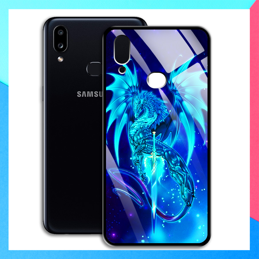 Ốp Lưng điện thoại Samsung Galaxy A10S - mặt Kính Cường Lực - 03080 8224 RK01