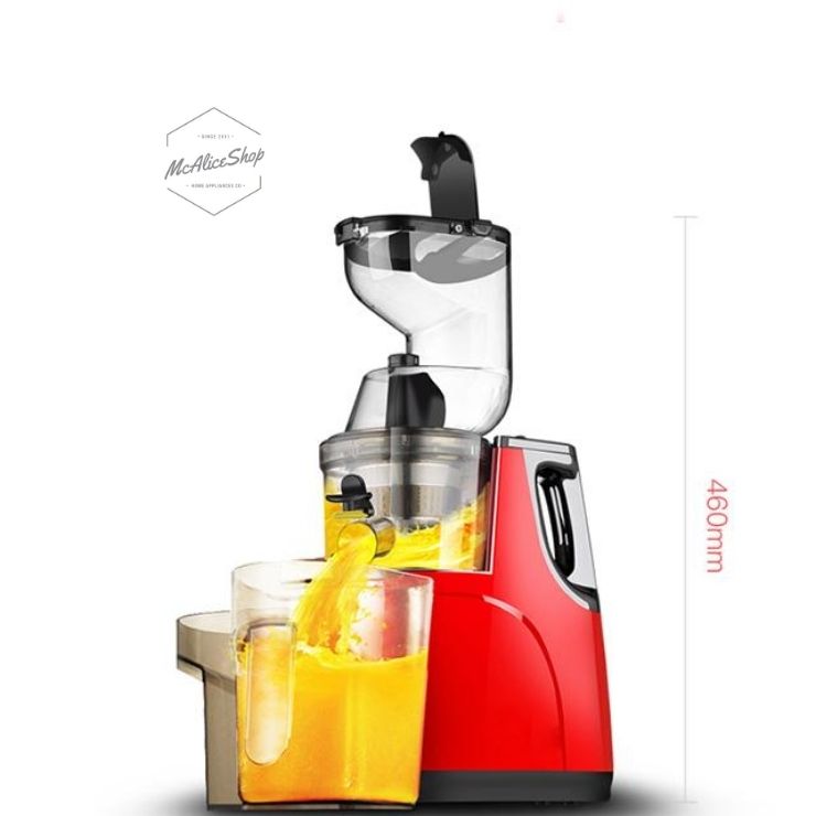 Máy Ép Chậm Hoa Quả Cỡ Lớn Hongxin RH312 (Màu Đỏ,Miệng Lớn Tiện Dụng)