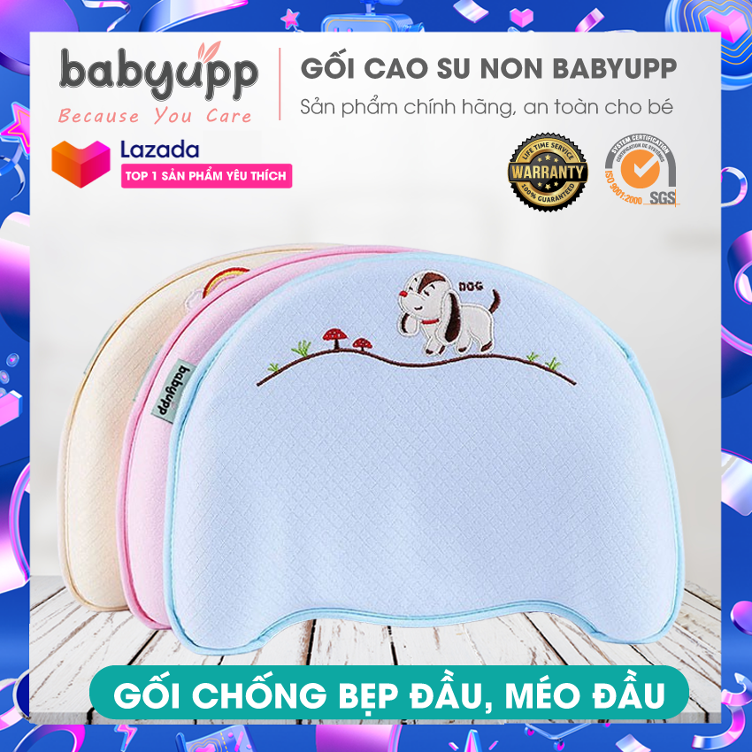 Gối cao su non cho bé
