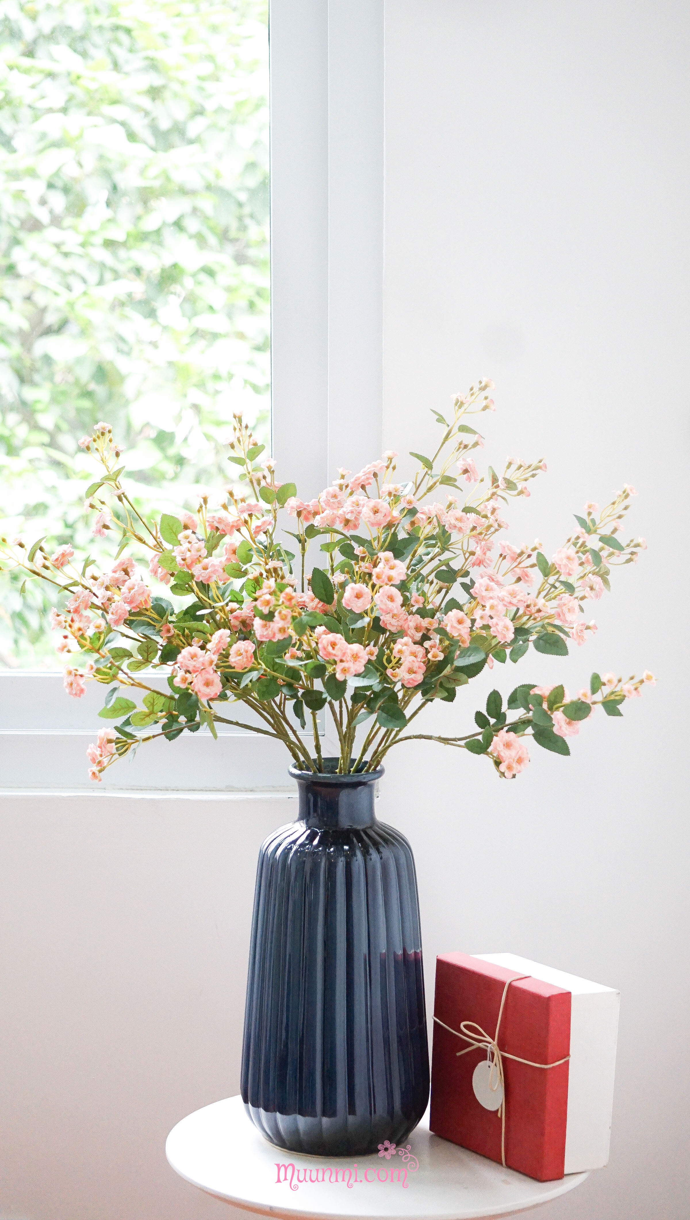 Hoa lụa | Cành HOA NHÀI LEO màu HỒNG đẹp nhẹ nhàng đầy tinh tế