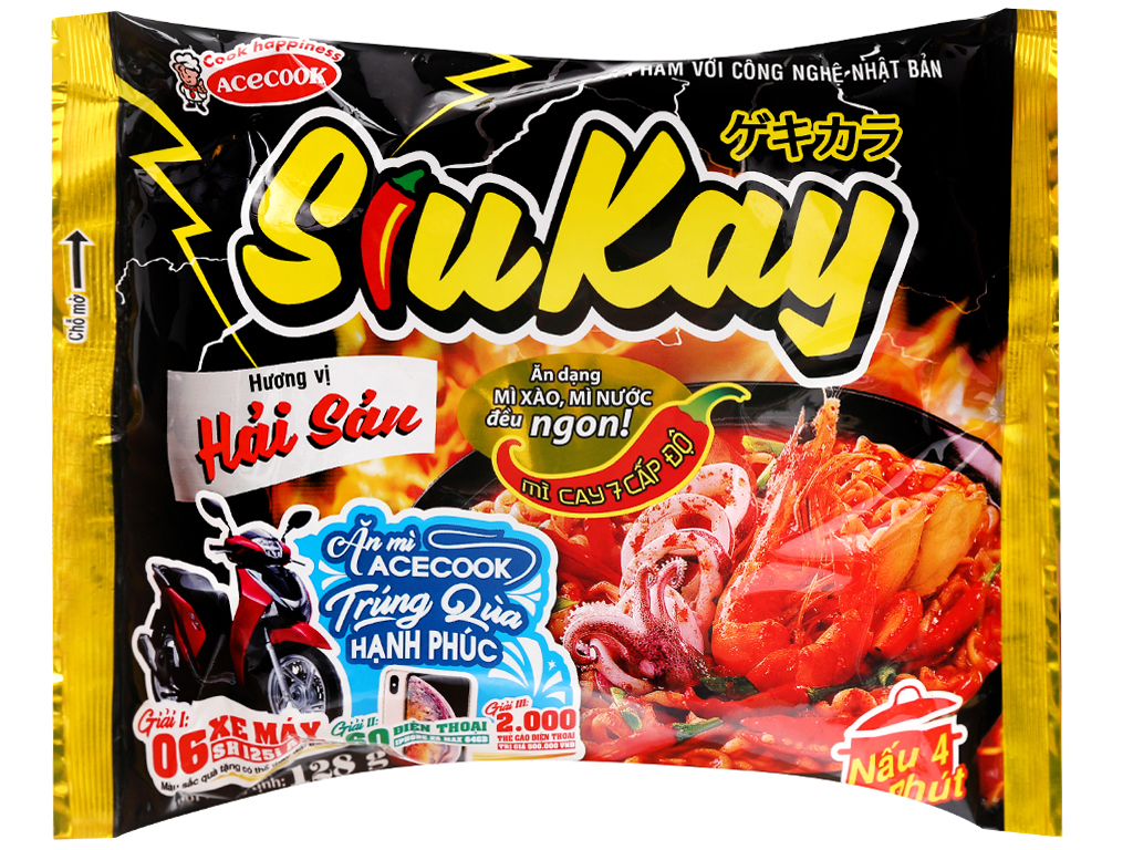 Mì hải sản siukay gói 128g