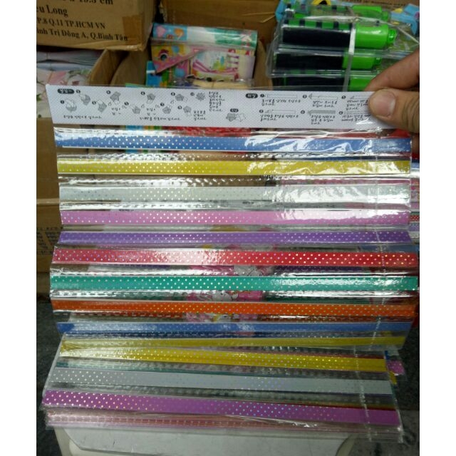 5 vỉ giấy gấp sao