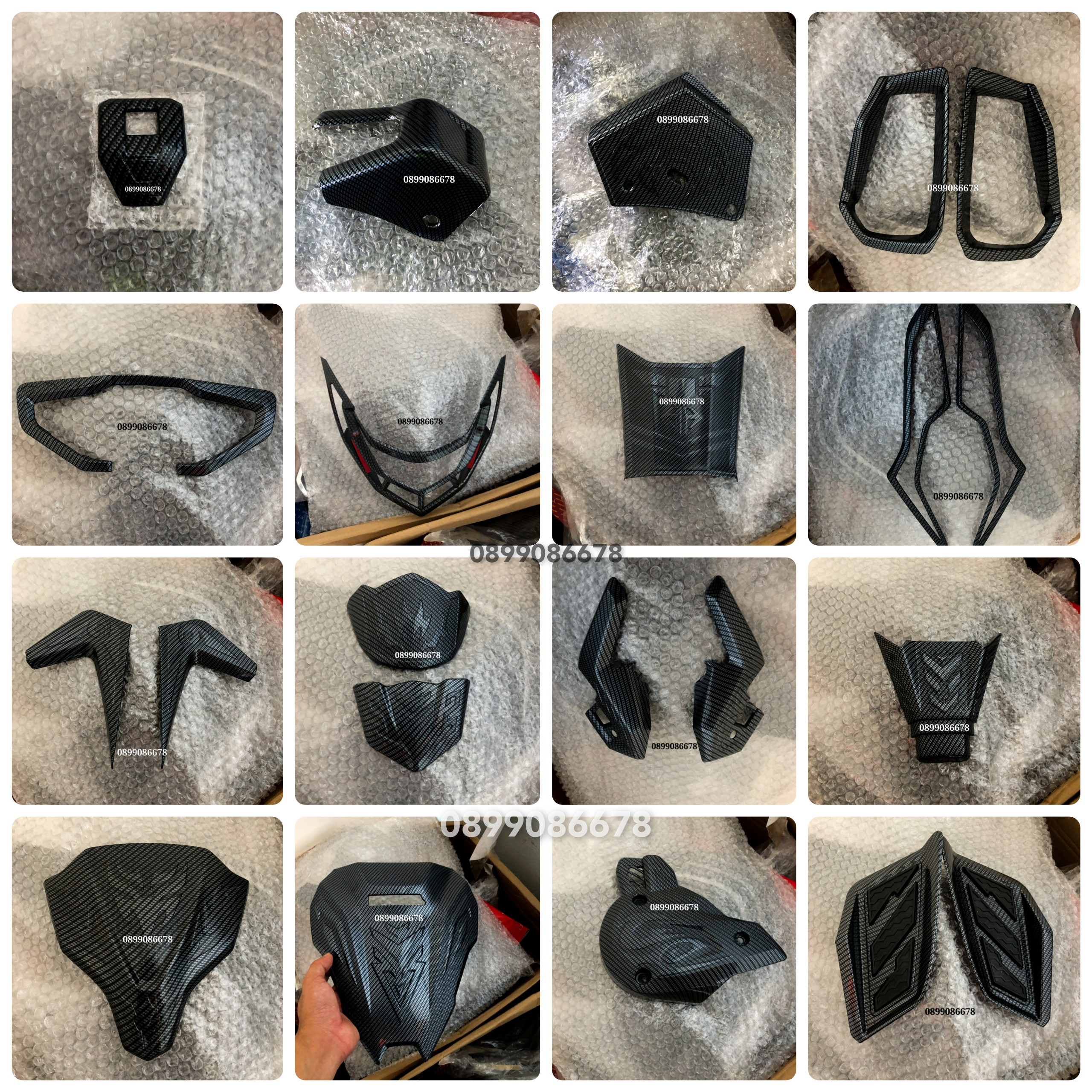 Ốp Carbon Xe AirBlade (AB) 125i / 150i đời từ 2020, 2021