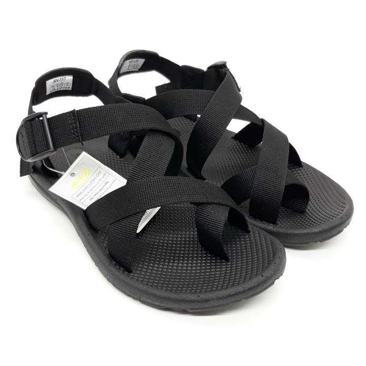 Giày Sandal Nam Xỏ Ngón Rova Đen