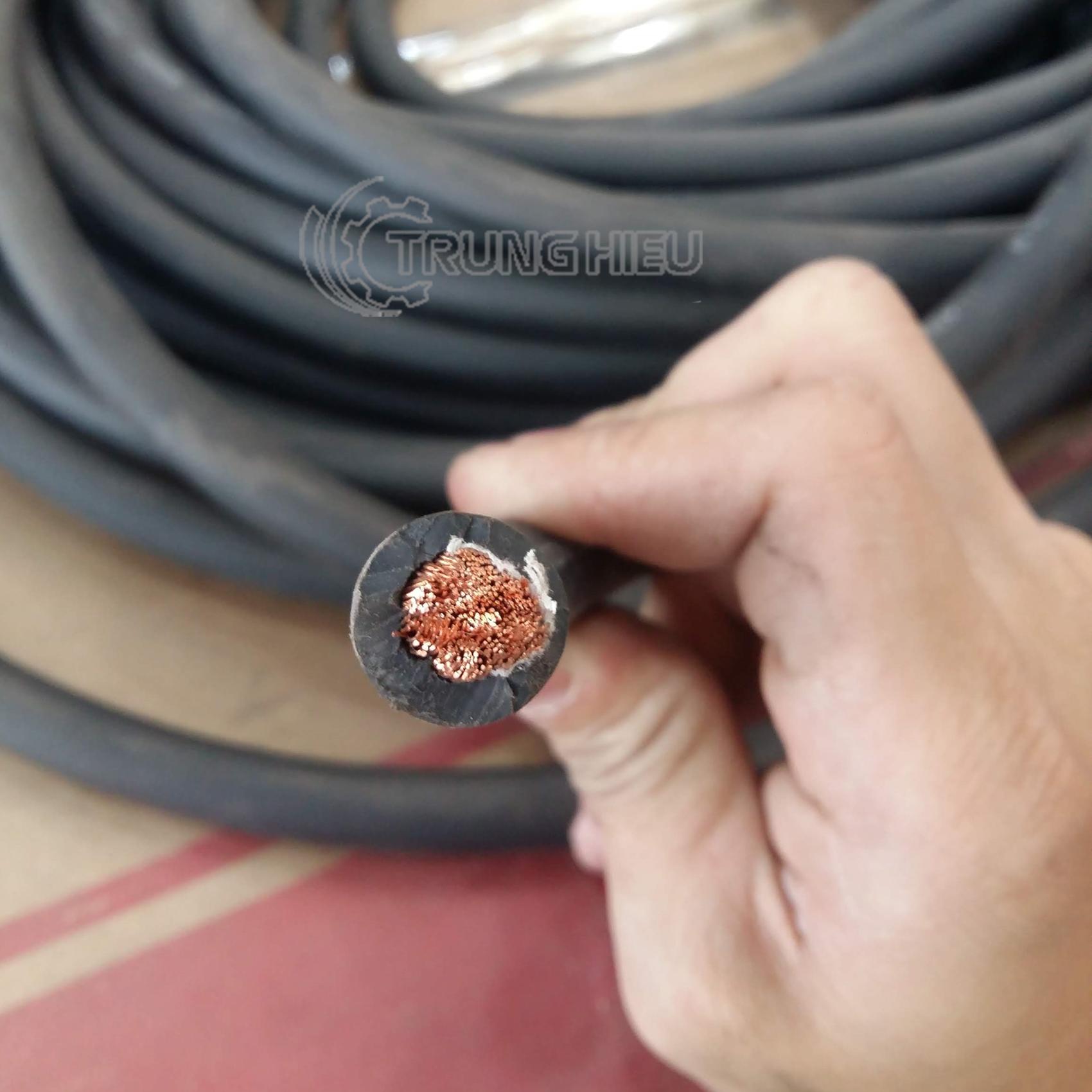 15M dây hàn phi 25 Hàn Quốc Sawon lõi đồng tinh luyện 100% dùng cho máy hàn 250A