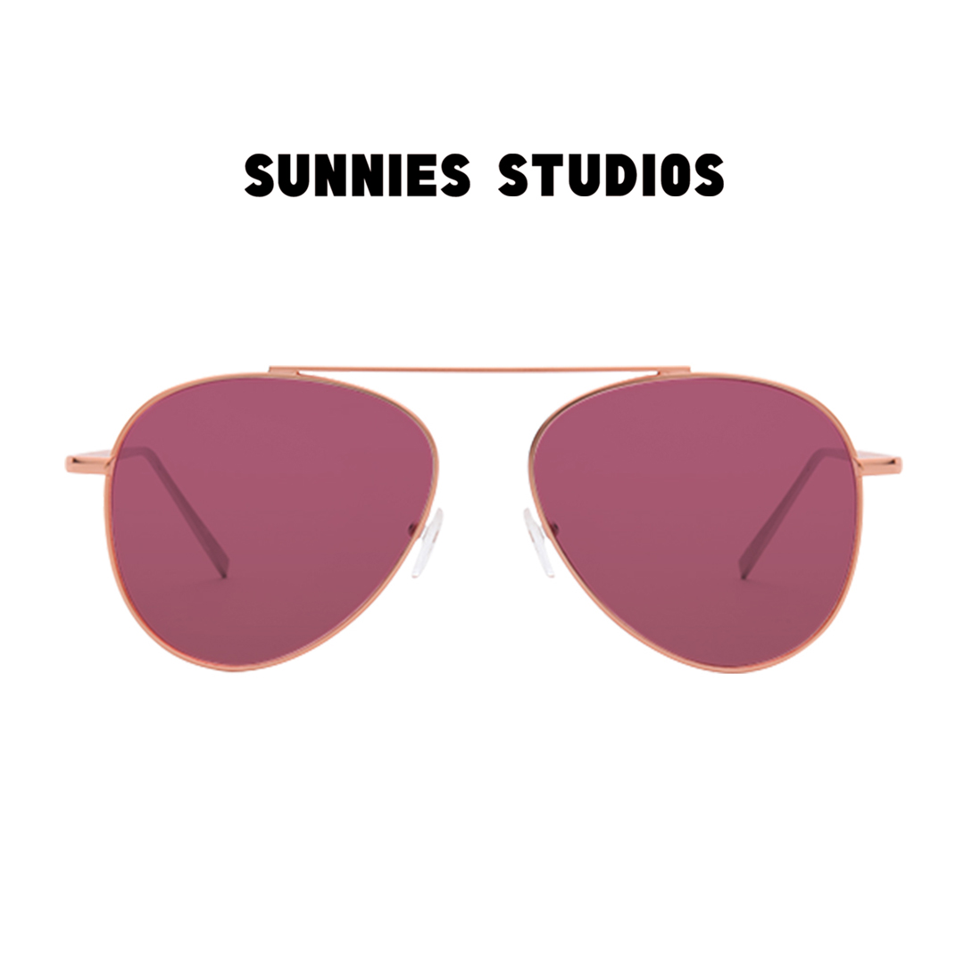 Kính mát Sunnies Studios Gọng Phi Công Lukas in Rose