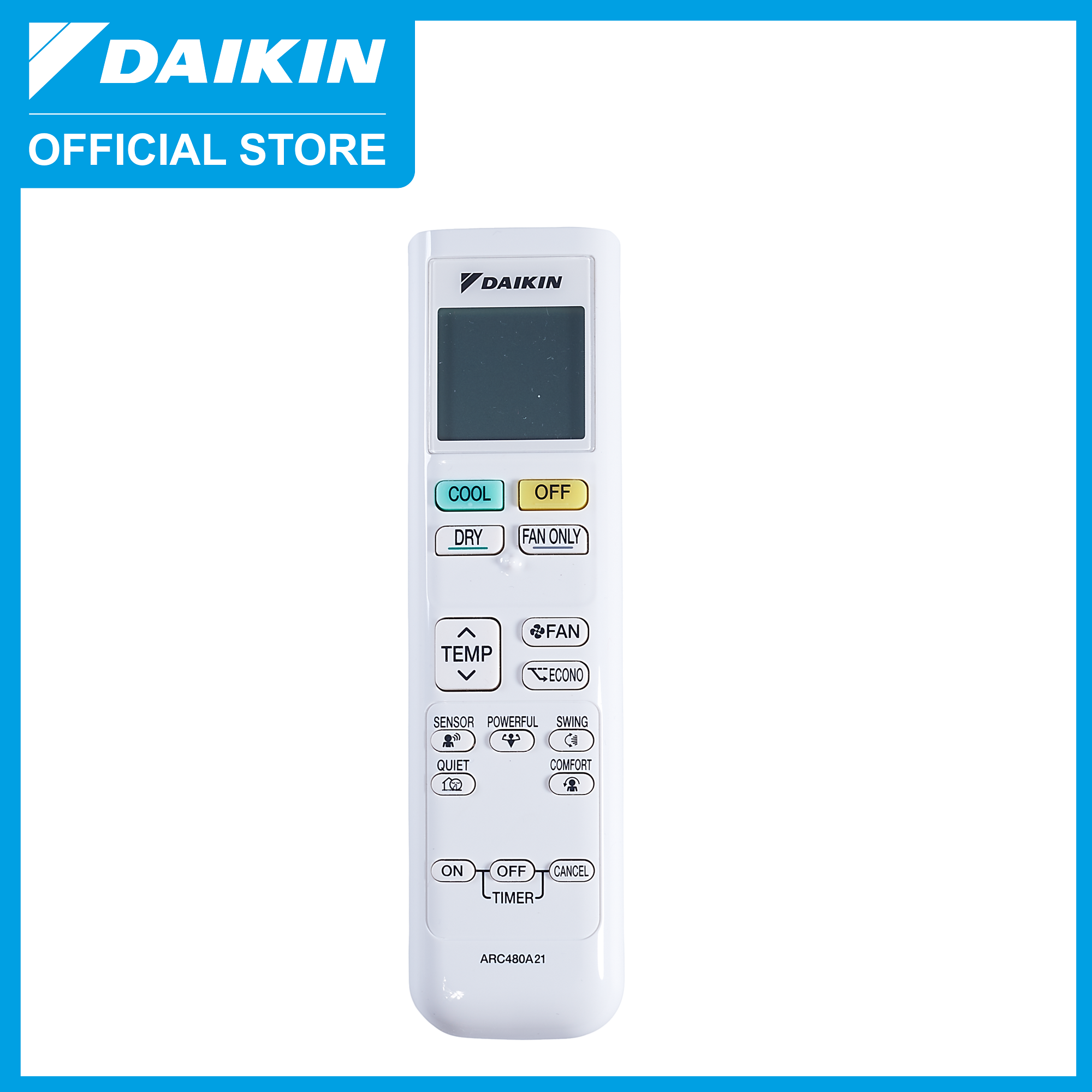Remote ARC480A21 cho máy điều hòa Daikin FTKC25/35/50/60/71QVMV, FTKC25/35/50/60/71RVMV, FTKC50QVM4