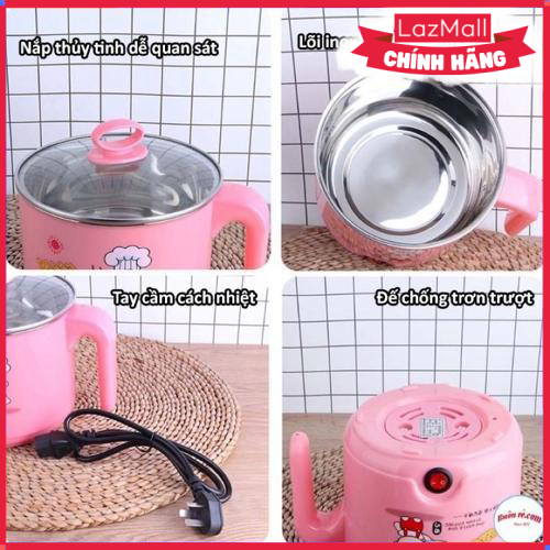 Ca nấu mỳ / lẩu mini cắm điện vouller 18cm - hàng chính hãng