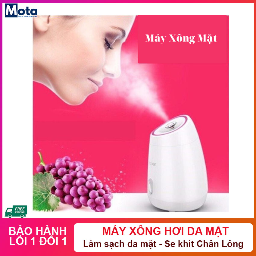 Máy Xông Hơi Mặt Maoer Máy Xông Mặt giúp thải Độc Cho Da, làm sạch da mặt, Se khít lỗ chân lông, điều tiết bã nhờn, kích thích tuần hoàn máu , Máy xông chanh sả gừng,  xông mũi họng với  tinh dầu hoa quả Magic Bachhoamota