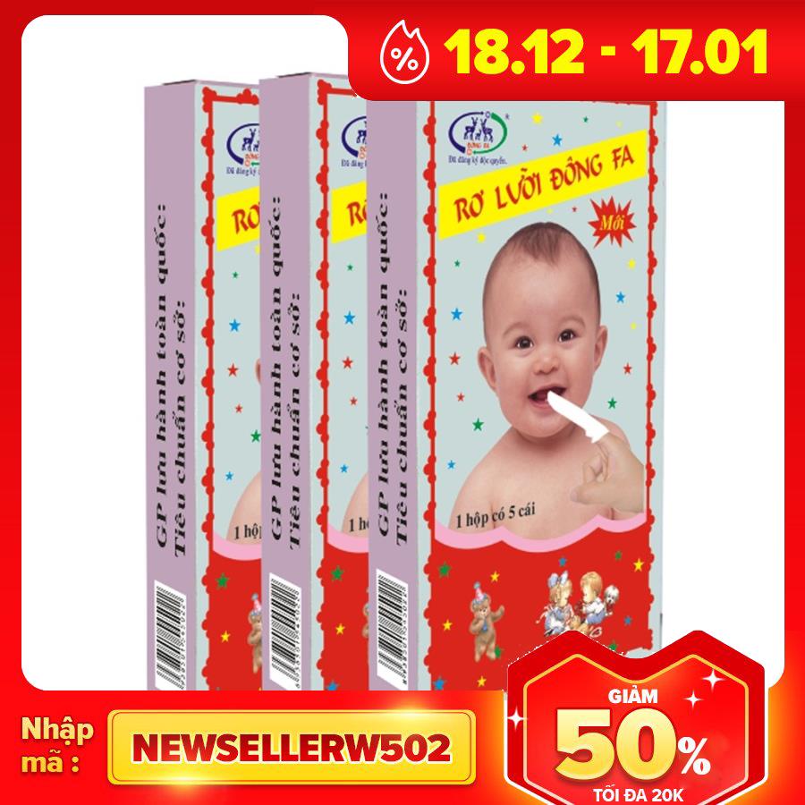 Rơ lưỡi xỏ ngón tay vải cotton tiệt trùng đông pha (1 gói gồm 50 cái)