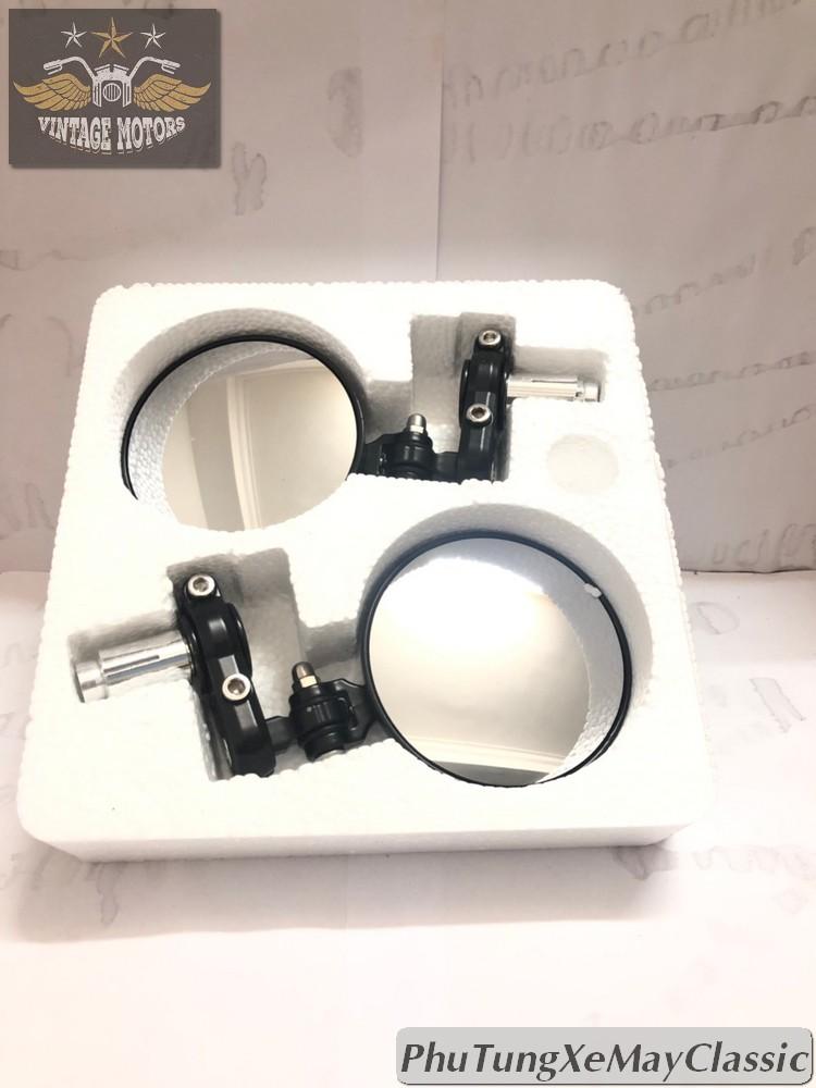 Gương gù tay lái classic gắn Mọi Loại Xe Máy - Kiếng Gù Tròn - Kính Gù Tròn (Giá 1 Cặp)