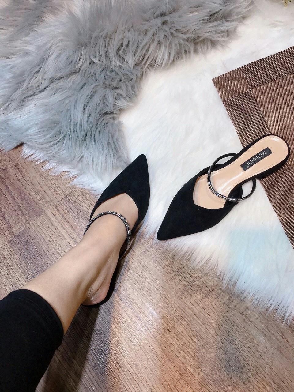 Giày sục dây đính đá siêu sang chảnh fom nhỏ (ảnh thật ở cuối)