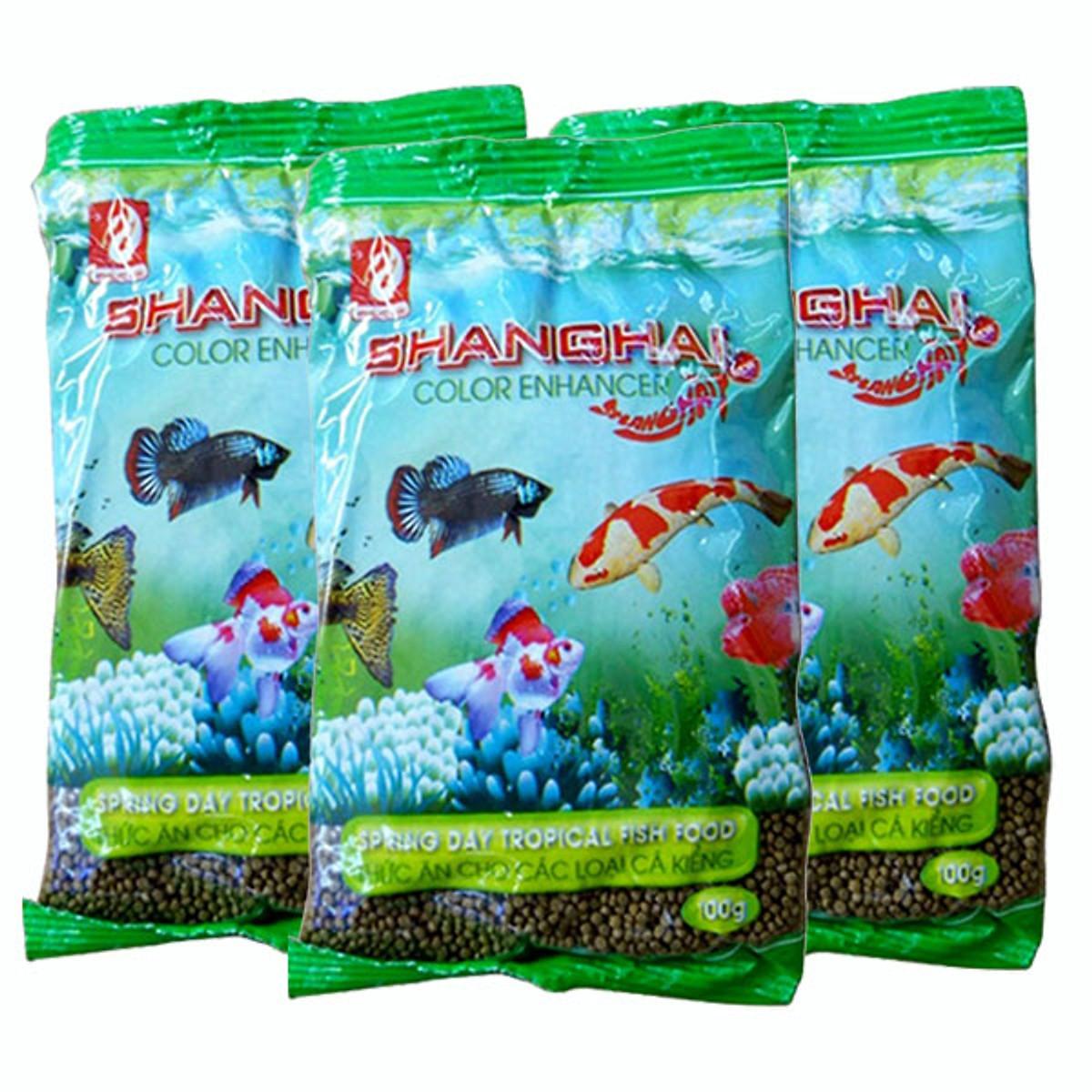 3 gói Thức ăn cá cảnh, rùa cảnh Shanghai 100gram