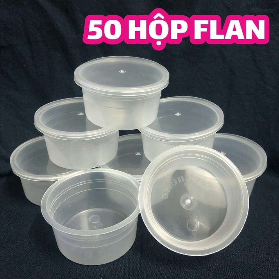 [Rẻ Vô Địch] Hộp đựng bánh flan 50 bộ
