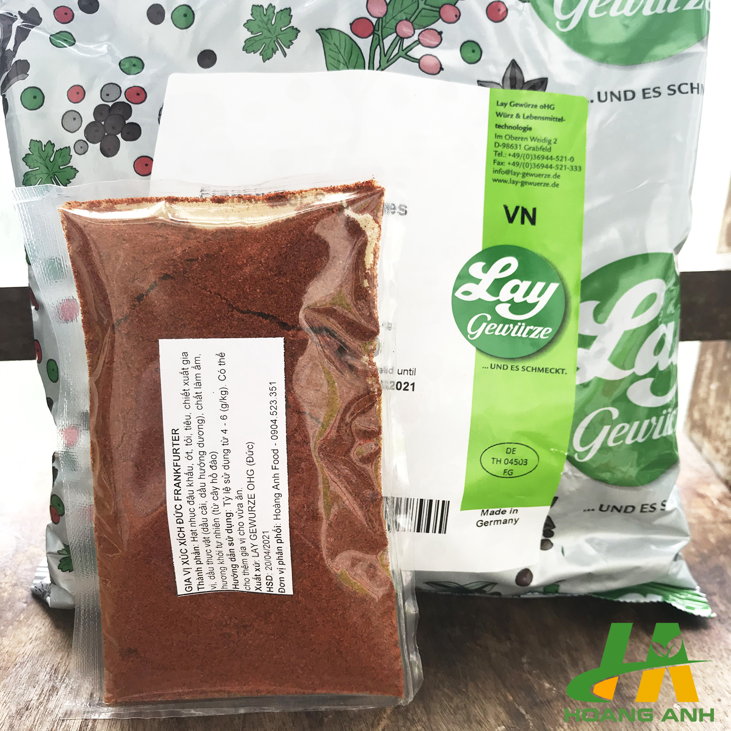 500g gia vị xúc xích đức frankfurter 12036