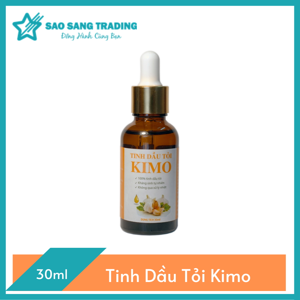 Tinh dầu tỏi Kimo 30ml nguyên chất từ tỏi ta Hải Dương  Tăng sức đề kháng, bảo vệ sức khỏe, ngừa ốm vặt, cảm, cảm cúm