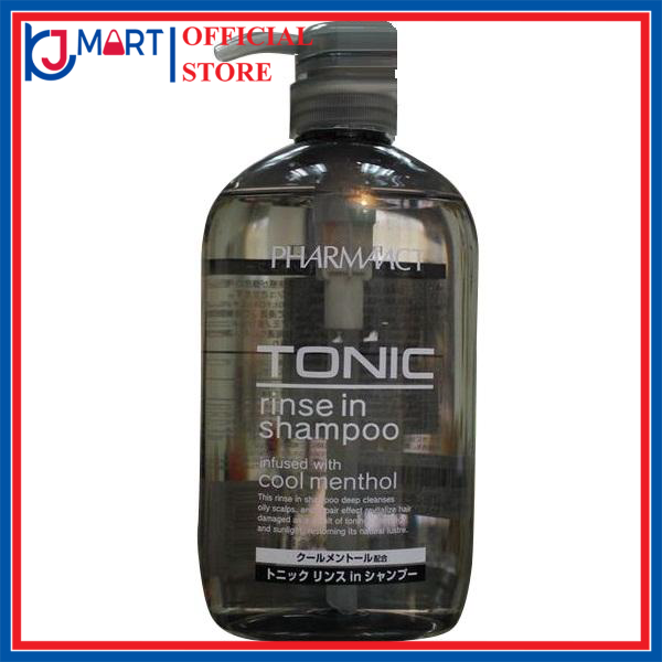 DẦU GỘI BẠC HÀ CHO NAM PHARMAACT TONIC NHẬT BẢN (600ML) - HÀNG NỘI ĐỊA NHẬT, thành phần có chứa bạc hà mang lại cảm giác mát lạnh, sản phẩm dùng cho nam giới giúp ngăn ngừa gàu, giảm ngứa