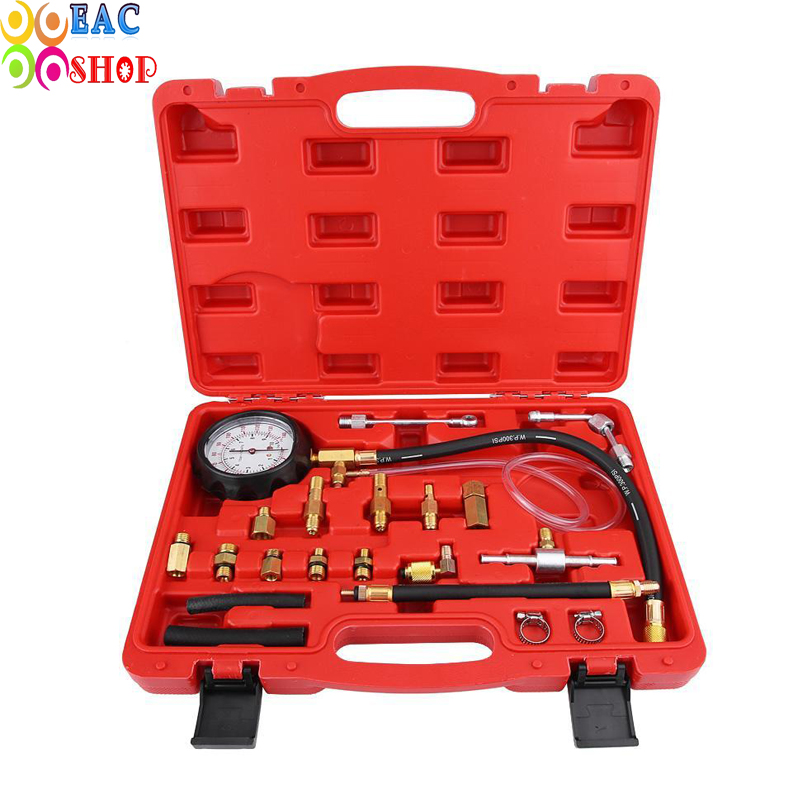 Dụng cụ kiểm tra áp suất nhiên liệu đồng hồ đo áp suất xăng , dụng cụ sửa chũa ô tô đa năng chuyên dụng EACSHOP