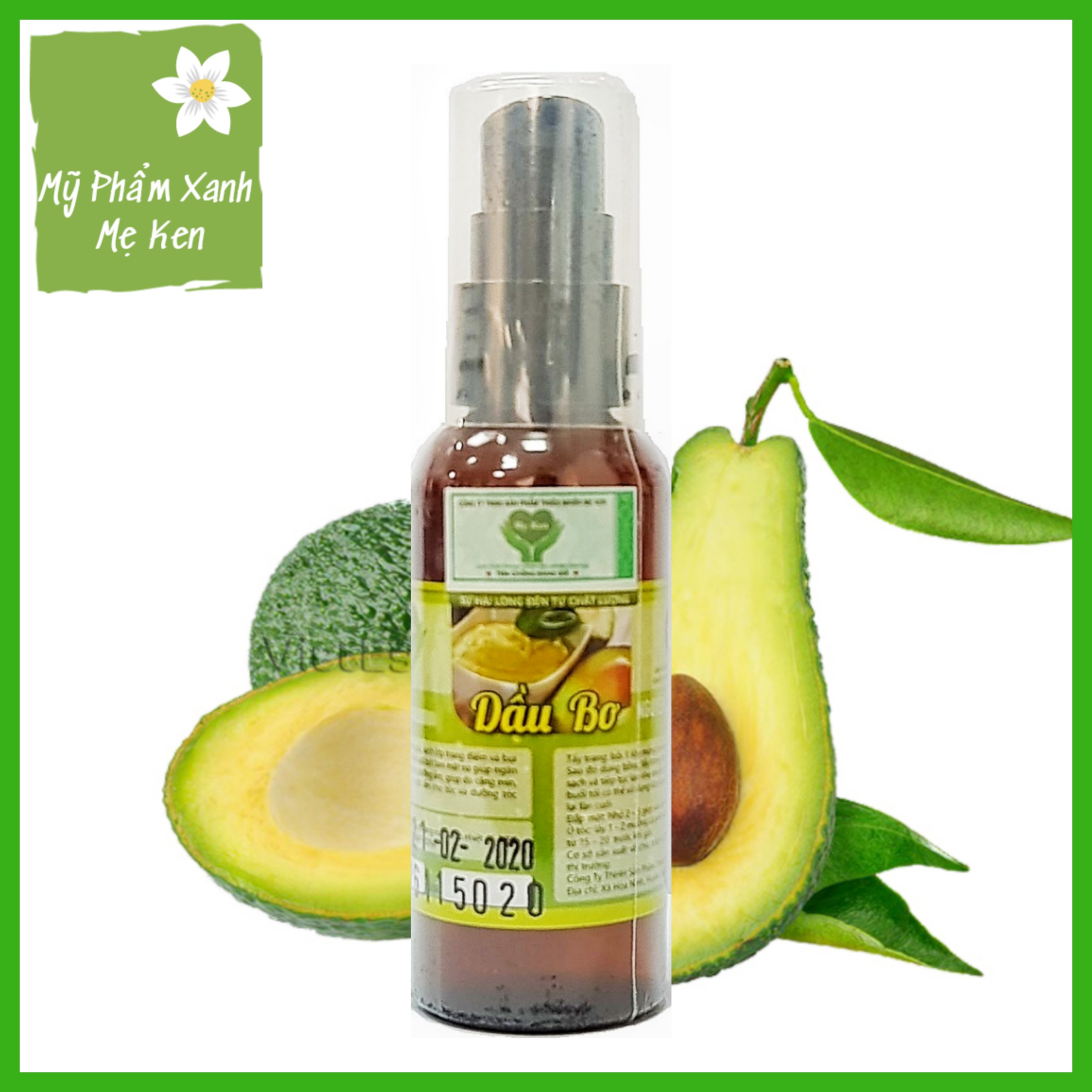 Dầu bơ nguyên chất Mẹ Ken Làm dầu tẩy trang, dưỡng ẩm da, chống lão hóa da, dưỡng tóc bóng mượt – 50ml