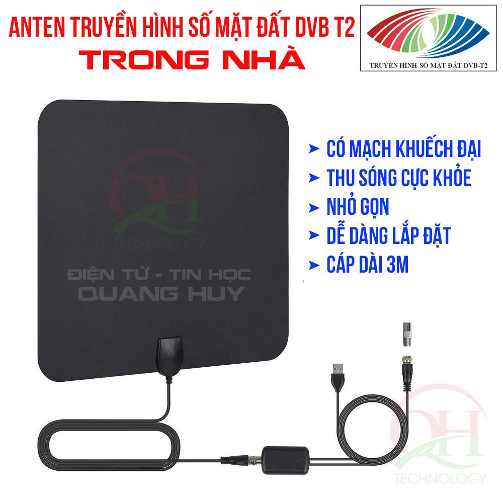 Anten DVB T2 trong nhà có mạch khuếch đại thu sóng cực khỏe