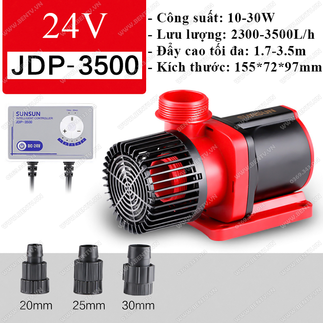 Máy bơm nước hồ cá 24v sunsun jdp-3500