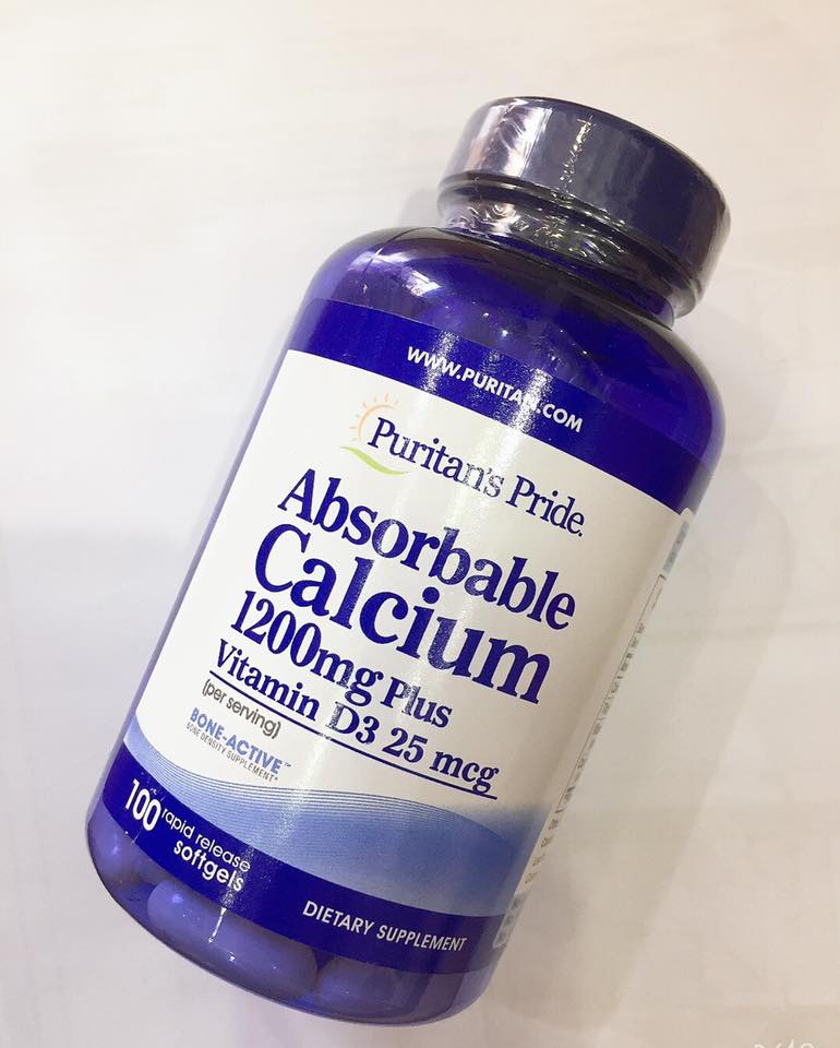 Viên uống Absorbable Calcium Vitamin D3 lọ 100 viên của Mỹ
