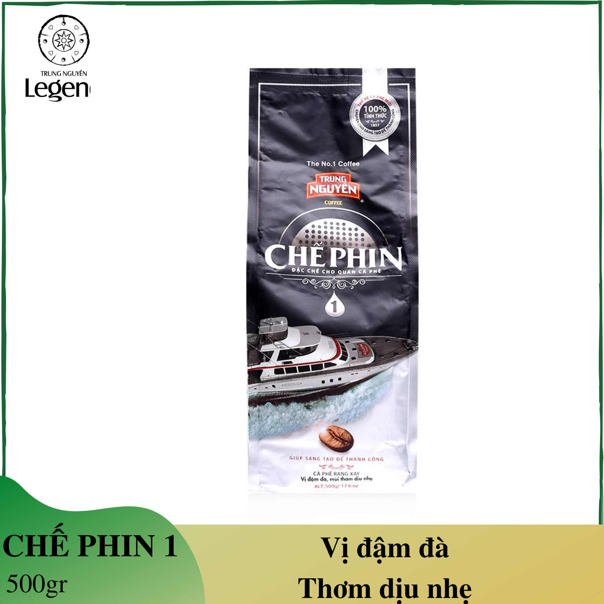 Cà phê chế phin 1 trung nguyên - gói 500gr