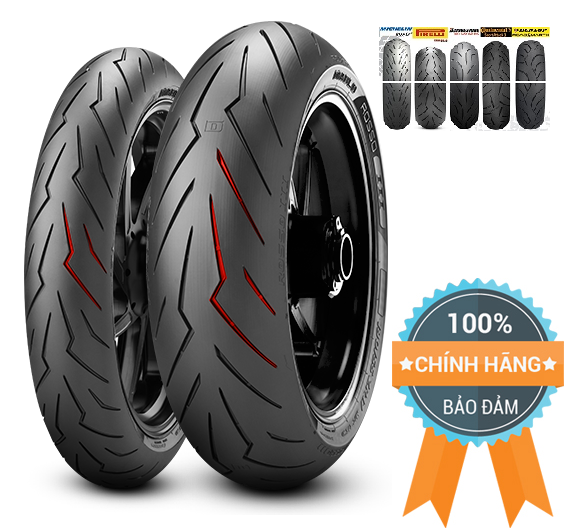 Vỏ Pirelli Diablo Rosso 3 110/120/140/150/160/180/190/200/240 mâm/vành 17 inch (Đức/Trung Quốc/Indonesia), không ruột (TL)